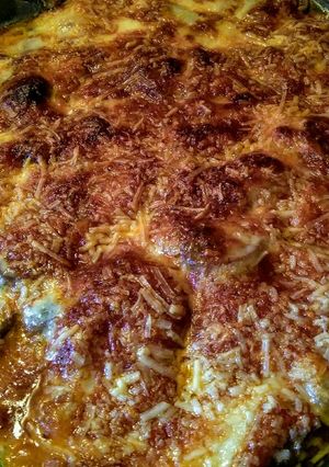 Una foto de GRATÍN De Vegetales al Romesco con Queso Mozzarella...!