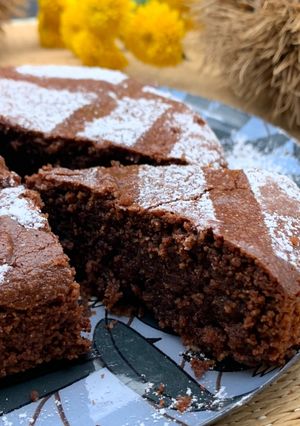 Une photo de Amandier au chocolat sans gluten et sans lactose