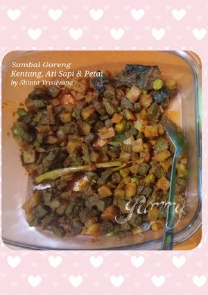 Foto resep Sambal Goreng Kentang, Ati Sapi dan Petai