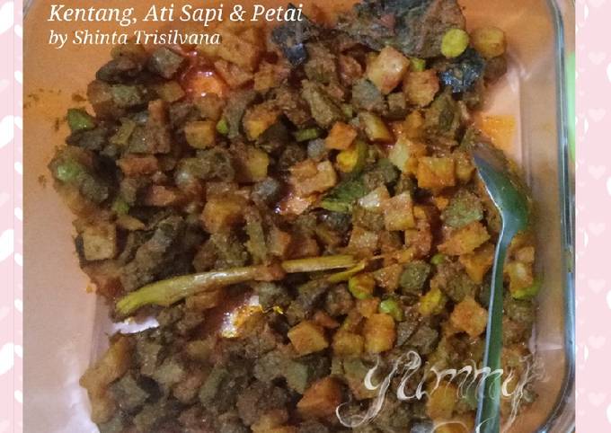 Sambal Goreng Kentang, Ati Sapi dan Petai