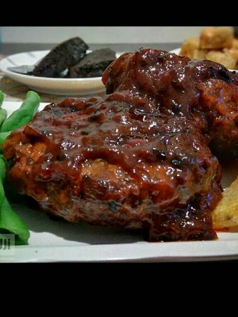 Langkah Gampang Membuat Resep Steak Burger bbq dengan Potato Wedges Saus Keju yang Bikin Ngiler Anti Ribet, Lezat Sekali