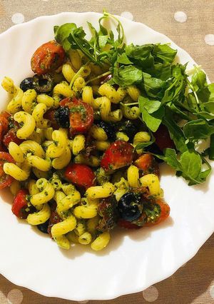 Foto di Cavatappi freddi al pesto di rucola
