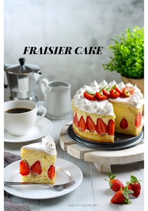 Foto resep Fraisier Cake (French Strawberry Cake)