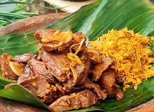Foto resep Gongso Se'i Sapi Sambal Kelapa
