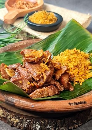 Foto resep Gongso Se'i Sapi Sambal Kelapa