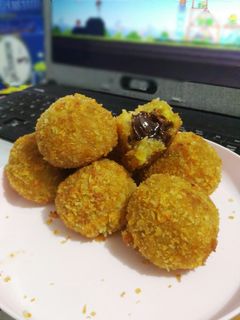 Foto resep Bola-bola pisang cokelat keju