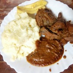 A picture of Double pan grill kienyeji chicken.