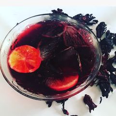 Sorrel (Zobo) drink. A picture of Sorrel (Zobo) drink..