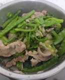 豬肉片炒菠菜