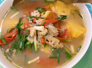 Hình của món Ngao nấu canh chua.