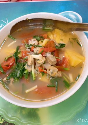 Hình của món Ngao nấu canh chua.
