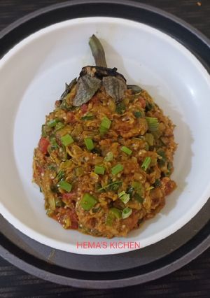 રીંગણાં નો ઓળો (Ringan Oro Recipe In Gujarati) રેસીપી મુખ્ય ફોટો