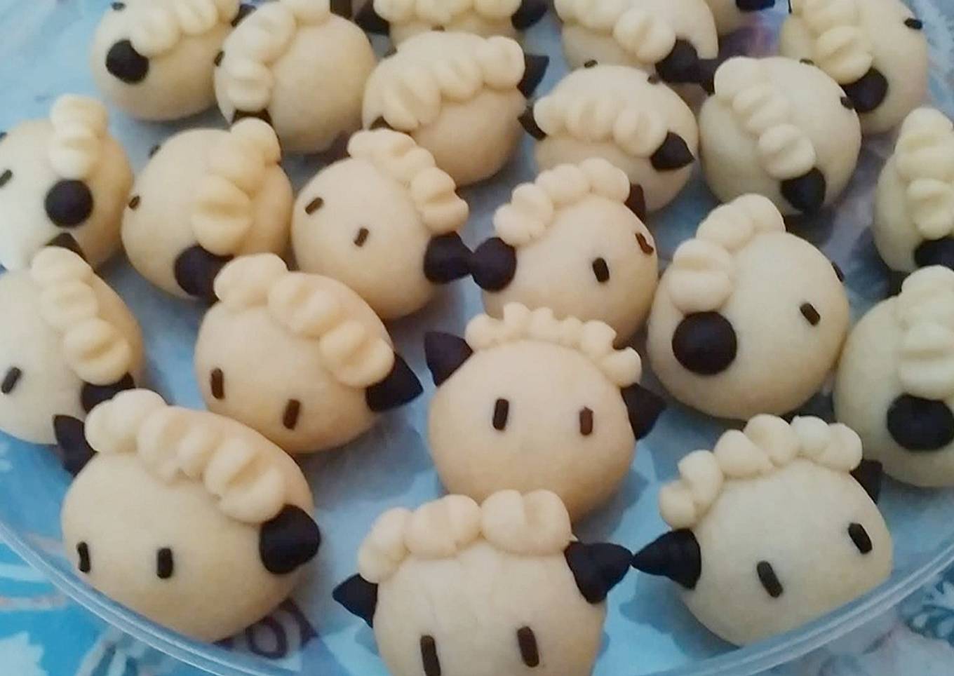 Cara Gampang Menyiapkan Kue Kering : Sheep Cookies Anti Gagal