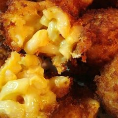A picture of Fried Mac and Cheese Balls.