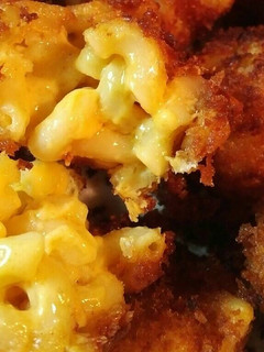 A picture of Fried Mac and Cheese Balls.