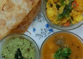 The New Way Making Recipe South Indian cuisine platterdosasambarchutneypotato veggie Delicious Nutritious