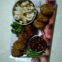 A picture of Falihari sabudana tikki.