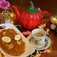 Gajar ka halwa A picture of Gajar ka halwa.