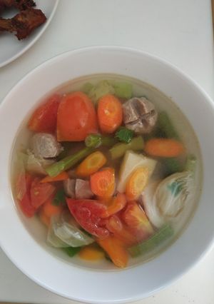 Foto resep Sayur Sop Bakso