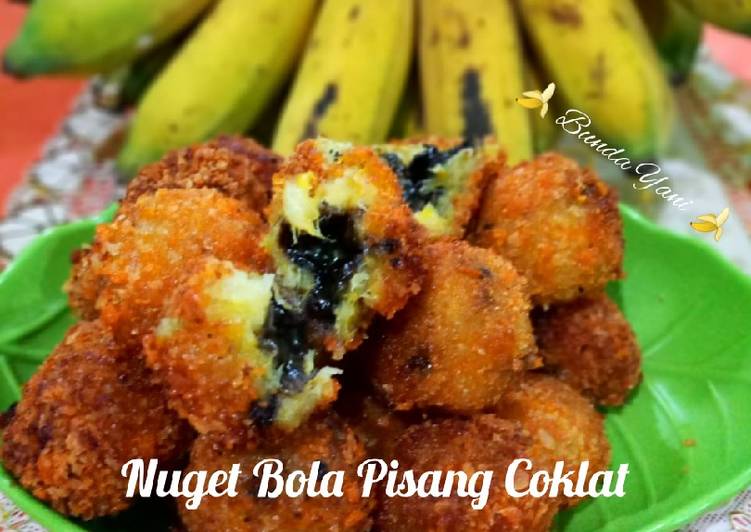 Nuget Bola Pisang Coklat