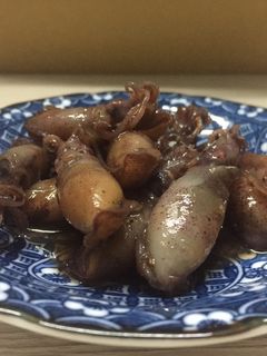 Hình của món Mực hấp kho keo.