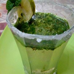 Mint and ginger lemon drink A picture of Mint and ginger lemon drink.