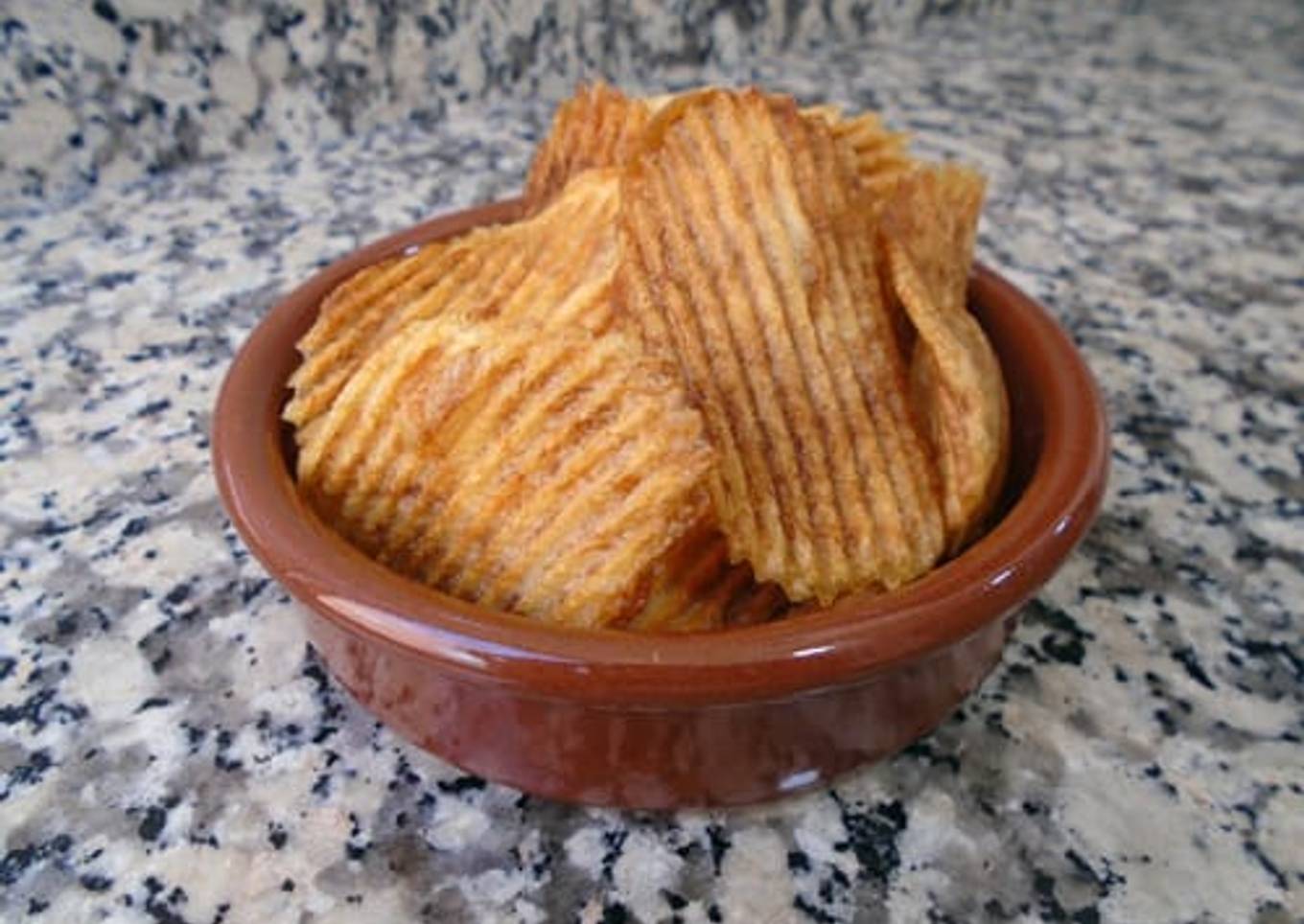 Patatas onduladas caseras