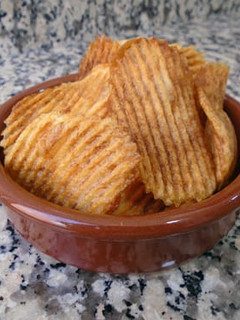 Una foto de Patatas onduladas caseras
