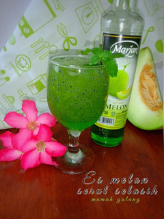 Foto resep Es melon serut selasih