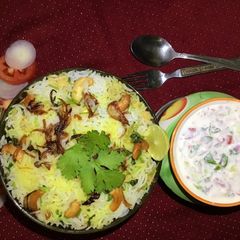 A picture of Veg dum biryani.