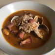 Arroz caldoso con chipirones, almejas y mejillones