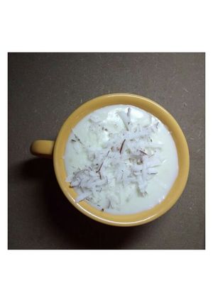 A picture of Kunun Madara(Milk pudding) beginner friendly with pictures.