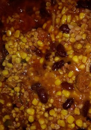 Maradék mentő chilis bab recept fotója
