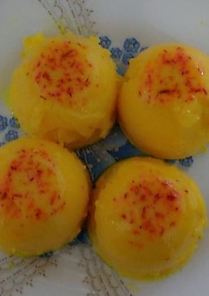 عکسی از دستور دسر زعفرانی 😋❤
