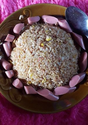 Foto resep Nasi goreng telur sosis istimewa😘