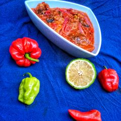 Sweet and sour fish fillet sauce A picture of Sweet and sour fish fillet sauce.