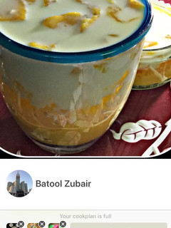 A picture of Mango sago pudding.