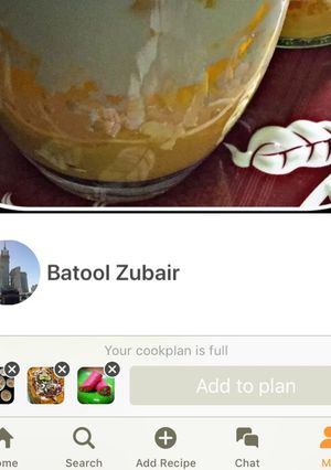 A picture of Mango sago pudding.