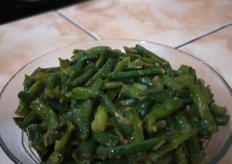 Proses Membuat Ongseng kacang panjang yang penuh sensasi yang Bikin Ngiler