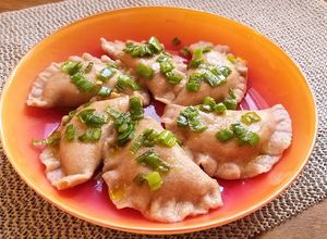 Zdjęcie przepisu Pierogi "ruskie" z batatami.