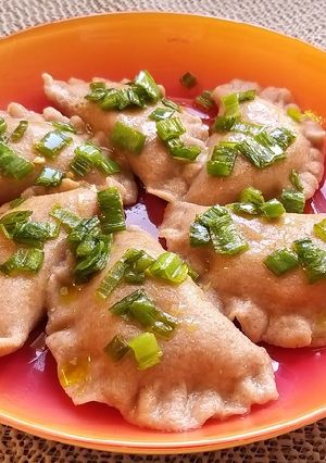 Zdjęcie przepisu Pierogi "ruskie" z batatami.