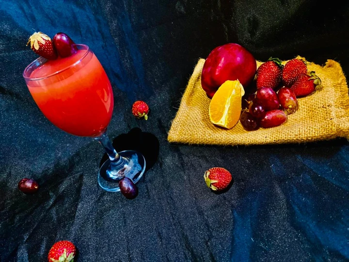 Easy Way Prepare Recipe Soga drink (strawberry, Orange, grapes and Apple)🍓🍊🍒🍎 that is Awesome, Perfect}