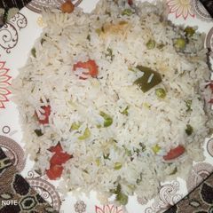 A picture of Chinese vegetable rice.