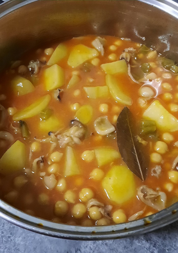 Una foto de Garbanzos con Sepia