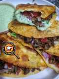 Crispy Beef Tacos with Cilantro Lime Sauce