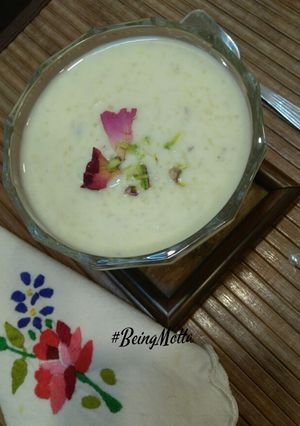 A picture of Rice kheer.