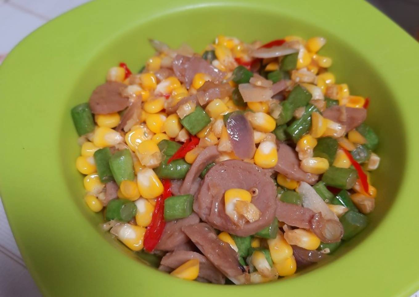 Tumis jagung buncis