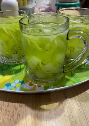 Foto resep Es melon selasih