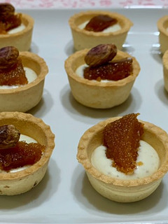 Una foto de Canapés de queso azul
