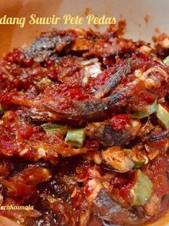 Foto resep Pindang Keranjang Suwir Petai Pedas